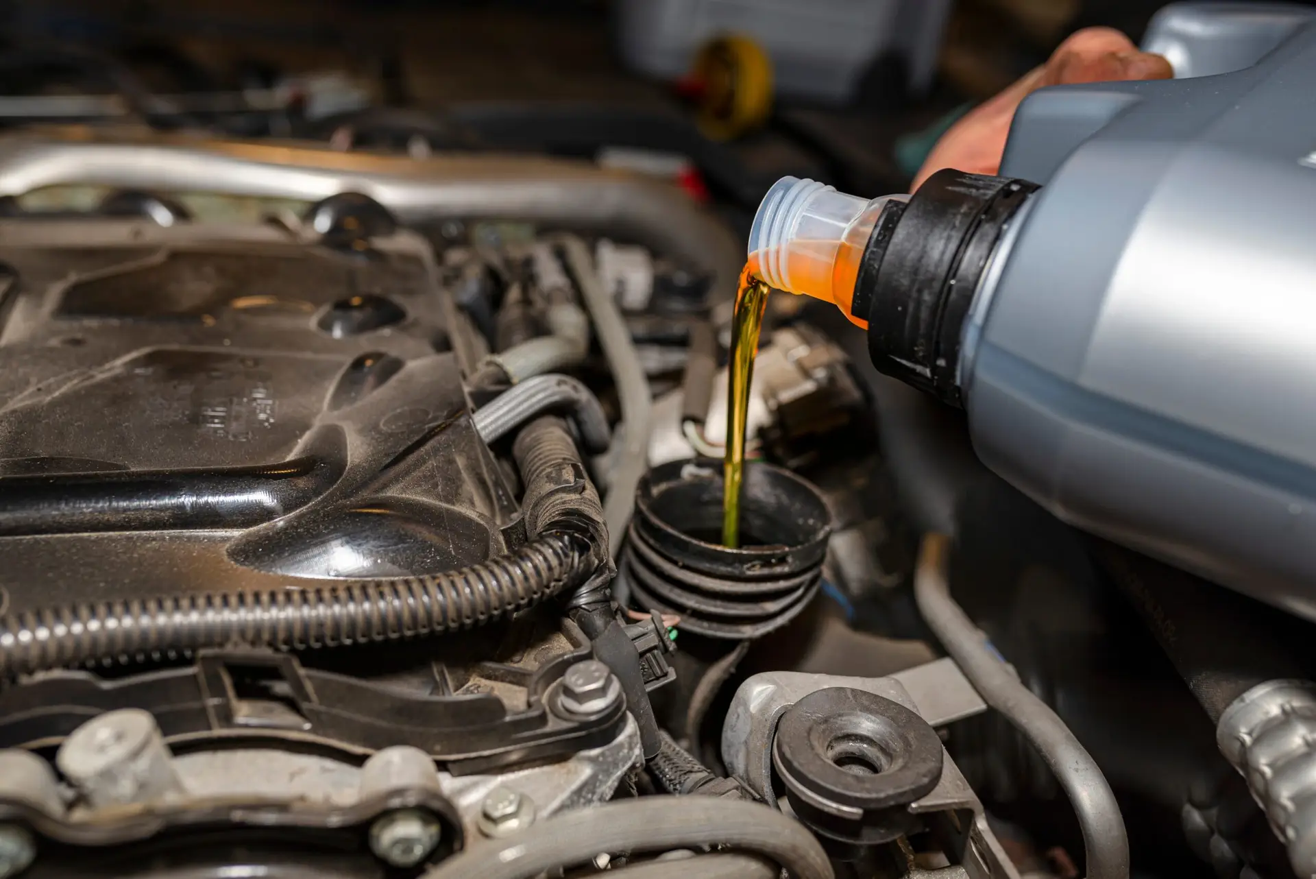 car-mechanic-pours-new-car-oil-into-the-engine-fro-2025-03-12-22-00-10-utc